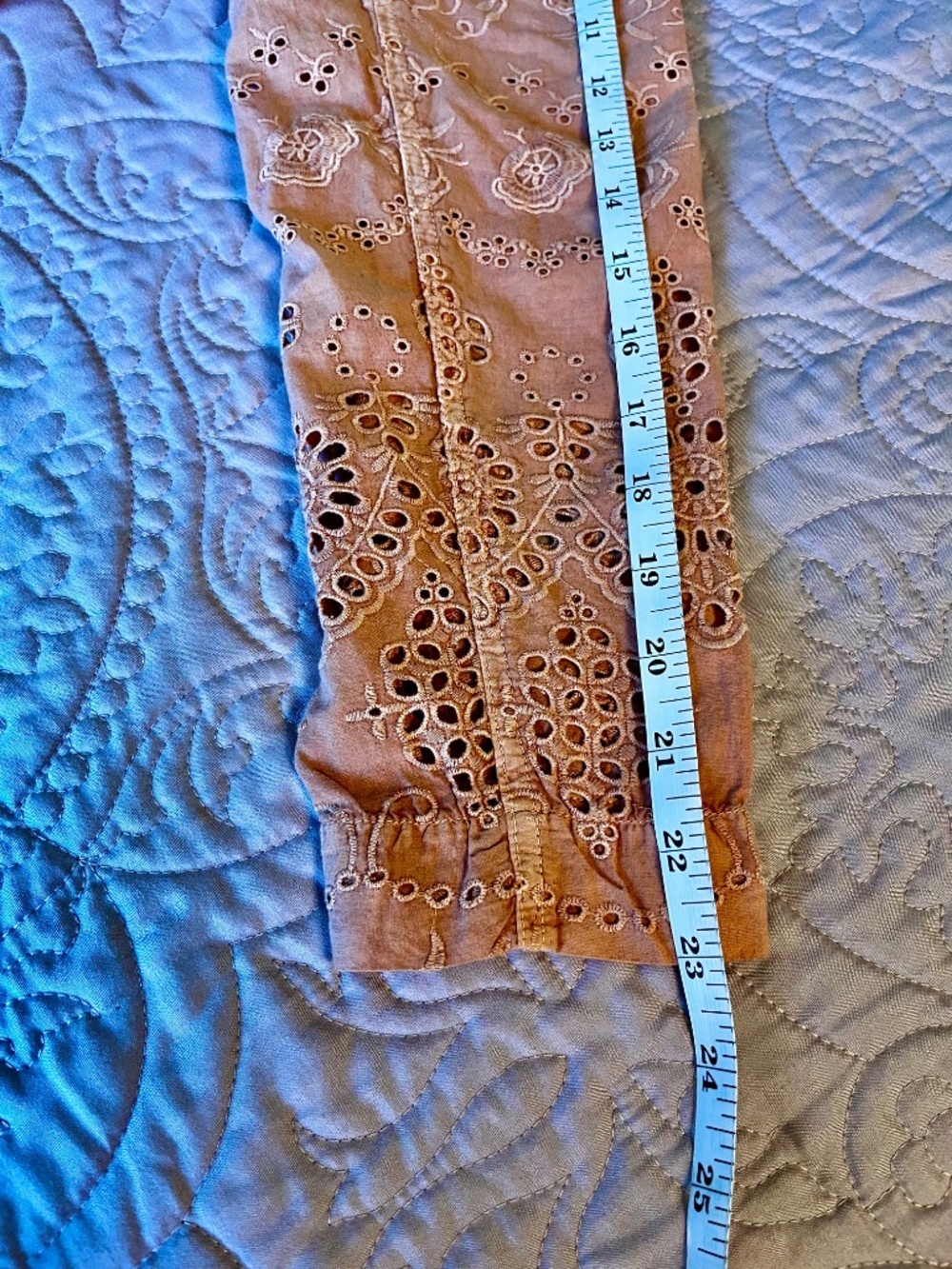 *Sundance* Moonlight Terracotta Eyelet Jacket Size Petite Medium *NWOT* - Picture 8 of 10